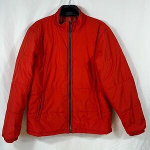 Swiss Tech Red Puffer Winter Coat | Size Medium